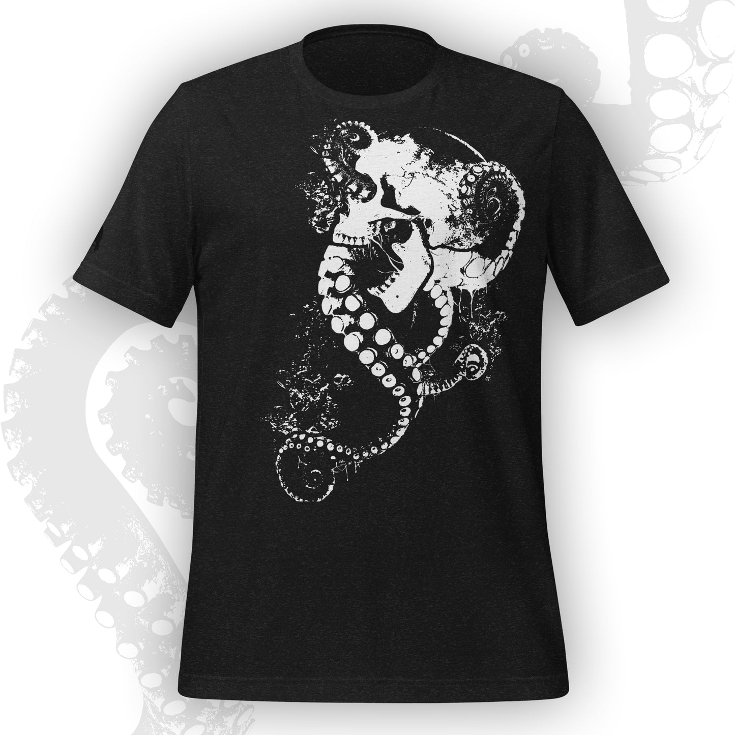 Skull and Tentacles - Gothic T-shirt | Heather black